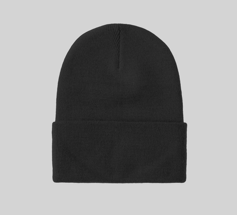 Black Fleece-Lined Beanie