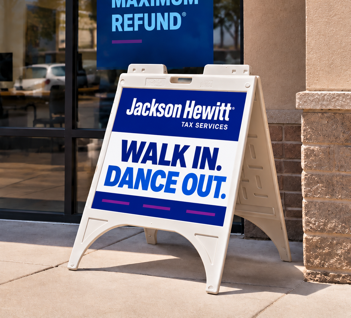 Sidewalk Message Board with Four Seasonal Panels