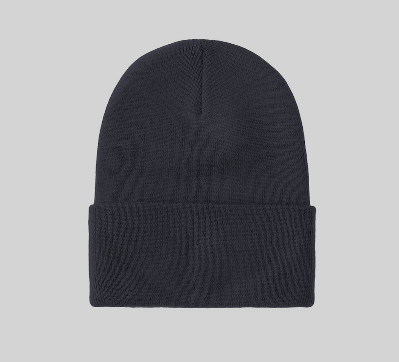 Navy Fleece-Lined Beanie