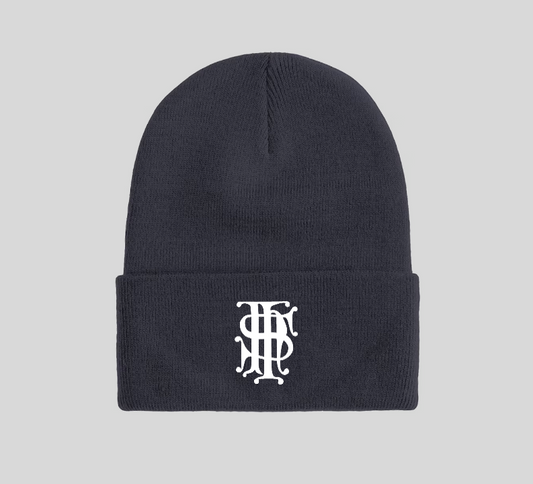 Navy Fleece-Lined Beanie