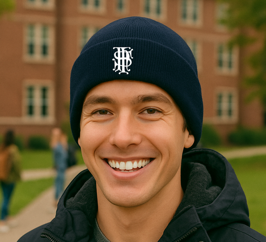 Navy Fleece-Lined Beanie